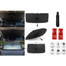 Smart Garage Mazda Mpv Araçlar Için Ön Cam Güneşlik Katlanabilir Şemsiye Tr Plakalık Hediye