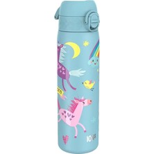 Ion8 - Paslanmaz Çelik Ince Suluk - Mavi Unicorn - 600 ml - Sızdırmaz