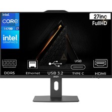 MSI Msı Pro AP272P I7-14700 14MQ-864EU-K11 96GB 2tb UHD Graphics 770 W11PRO 27" Full Hd All In One Pc