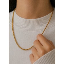 Kızılay Kuyumcusu 22 Ayar Altın Halat Modeli Zincir Kolye 7.43 gr 75 cm ZNC2119