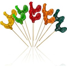 Honey Candy Balcı Şekerleme 50 Adet Büyük Boy Horoz Şeker ( Her Renk Ayrı Tat ) Sosyete Şeker Muz Çilek Elma Protakal Tutti Frutti Aromalı 28 gr