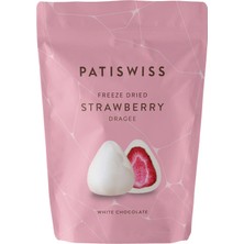 Patiswiss Beyaz Çikolatalı Çilek Draje, 80G
