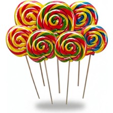 Honey Candy Balcı Şekerleme Büyük Boy 10 Adet Sosyete Şeker Karışık 28 gr Lolipop Çocuk Doğum Günü