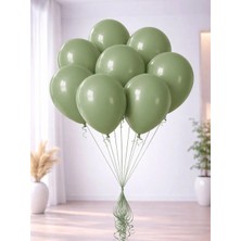 Okaliptus Eucalyptus Retro Kalisan Balon Parti Balonu 12 Inc 10'lu