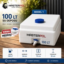 Promaster 100 Lt Kare Su Deposu vana hediyeli Model 1 Tankı Bidonu Karavan