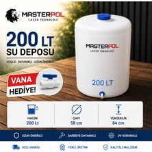 Promaster 200 Lt Dikey Su Deposu VANA HEDİYELİTankı Bidonu Karavan