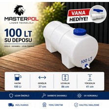 Promaster 100 Lt Yatay Su Deposu Vana Hediye Tankı Bidonu Karavan