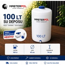 Promaster 100 Lt Dikey beyaz Su Deposu VANA HEDİYELİ Tankı Bidonu Karavan