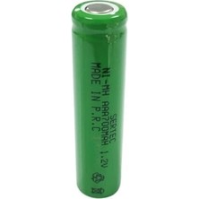 Practika Sertec Aaa Ni-Mh Şarjlı Pil 1.2V 700MAH Başsız Flat Head Kullanım Için
