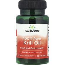 Swanson 100% Pure Krill Oil Omega Fish Oils Epa Dha 60 Softgels