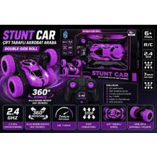 Hepsilazım Takla Atan Uz. Kumandalı Araba 360° Dönen Şarjlı Akrobat Stunt Car Çift Taraflı Sürüş