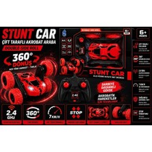 Hepsilazım Takla Atan Uz. Kumandalı 360° Dönen Şarjlı Akrobat Stunt Car Araba Çift Taraflı Sürüş