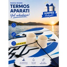 3B Paddle Board Sup Board Kano Ikili Termos Kupa Eşya Tutucu - Krem