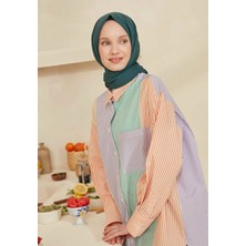 Fresh Scarfs Petrol İnce Pamuk Vual Şal
