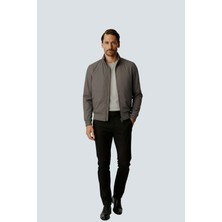 İGS Taş Rengi Modern Erkek Bomber Mont