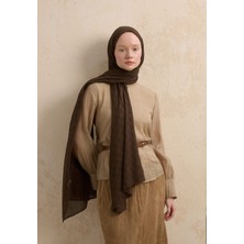 Fresh Scarfs Modal Damalı Şal Kakao