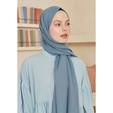 Fresh Scarfs Gök Mavi İnce Pamuk Vual Şal