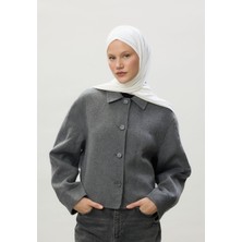 Fresh Scarfs Penye Şal Kırık Beyaz