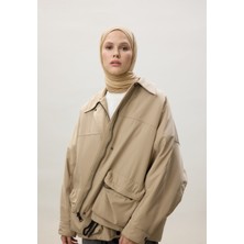 Fresh Scarfs Penye Şal Koyu Bej