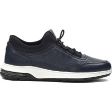 Celal Gültekin Erkek Lacivert Deri Sneaker