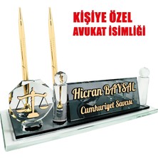 Sentez Masa Üstü İsimlik Avukat Hakim Savcı Masa Üstü İsimlik – Kişiye Özel Kristal Ofis Makam İsimlik