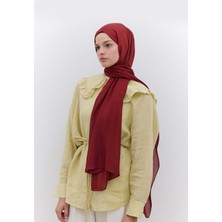 Fresh Scarfs Rami Viskon Şal Bordo