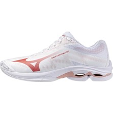 Mizuno Wave Lightning Pro Kadın Voleybol Ayakkabısı Beyaz / Kırmızı Hafif ve Esnek Tasarım