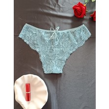Zena Underwear Dina Gül Dantel Desenli Önü Fiyonklu Kadın Iç Çamaşırı Külot