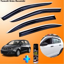 Caraks Seat Altea Mügen Cam Rüzgarlığı Abs Nikelaj Krom Cam Rüzgarlığı 2004-2015 + Ebrayn Lastik Parlatıcı