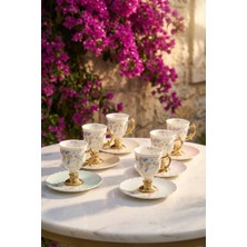 Acar Theo 6 Kişilik Porselen Kahve Fincan Takımı - 90 ml