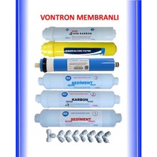 Netsu - Vontron membranlı,Tüm kapalı kasa su arıtma filtresi,Mineralli 6 lı filtre seti