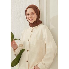 Fresh Scarfs Çikolata Kahve Bürümcük Şal