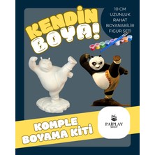 Paiplay Kung Fu Panda - Boyama Seti ve Kung Fu Panda Figürü 10CM