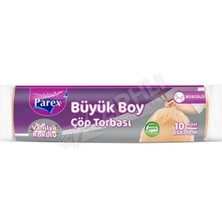 5 Adet Parex Ekonomik Büzgülü Vanilya Kokulu Çöp Torbası Büyük 10'lu