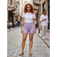 Kaizer Jeans Lila Double Paça Detay Denim Şort
