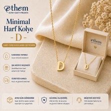 Ethem Gold 14 Ayar Altın ( D ) Harfli Kolye
