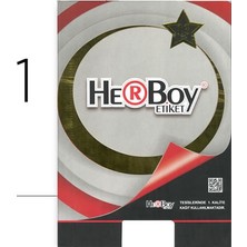 HerBoy  210 mm x 297 mm A4 100 Sayfa Lazer Etiket HB-1000