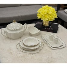 Betonique Stone 12 Kişilik 60 Parça Altın Yaldızlı Yemek Takımı