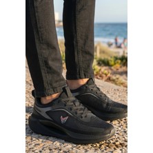 In Step Air-Stride Pro: Erkek Ultra Hafif Koşu ve Günlük Yürüyüş Ayakkabısı - Siyah