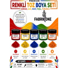 Fabrikone 5'li Set Premium Parafin Soya Wax Toz Mum Boyası Hobi Seti - 5 cc (Kırmızı, Sarı, Mavi, Yeşil, Turuncu) BKFAB5KSRMYT5G