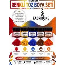 Fabrikone 5'li Set Premium Parafin Soya Wax Toz Mum Boyası Hobi Seti - 5 cc (Kırmızı, Sarı, Mavi, Kahverengi, Turuncu) BKFAB5KSRMKHT5G