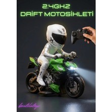 Boratila Toys 1/10 Ölçek 2.4ghz Uzaktan Kumandalı 15KM Hız Şarjlı Drift Atan Işıklı Motosiklet (Motor Oyuncak)