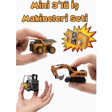 Boratila Toys 2.4ghz Full Fonksiyon Şarjlı Uzaktan Kumandalı Metal Alaşımlı Kepçe Kamyon Forklift 3'lü Set