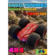 Boratila Toys 20 Km Hız 7.4V Büyük Boy Sünger Teker Uzaktan Kumandalı Full Fonksiyon Akrobat Araba