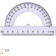 Ark Şeffaf Gönye 16 cm x 45 Derece 5 Adet
