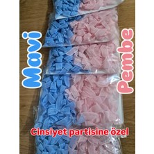 Pratikbox Keten Orta Boy Fiyonk / 1,5 Cm'lik / Hediyelik / Süsleme/cinsiyet Partisi /pembe 25 ve Mavi 25 Adet