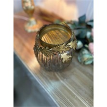 Betonique Stone Murano Yapraklı Cam Mumluk