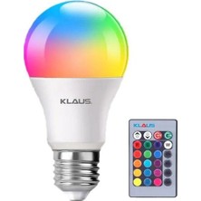 Klaus Uzaktan Kumandalı Renk Seçenekli LED Lamba Tasarruflu A++