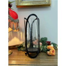 Betonique Stone Siyah Metal Cam Fener(Mumluk)