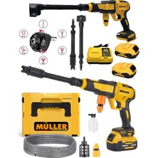 Pro Müller Alman 999 Yeni Nesil Vf Çift Akülü Bakır Sargılı Su Soğutmalı Profesyonl Yüksek Basınçlı Bahçe ve Oto Yıkama